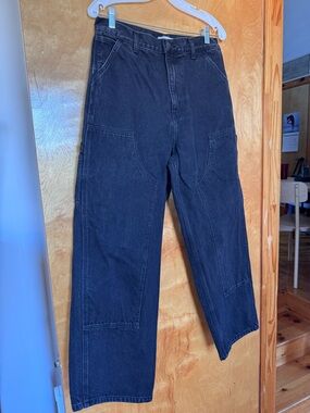 Carhartt WIP Women’s Brandon Double Knee Stonewashed Black SMALL